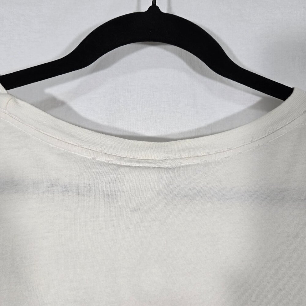 RARE Vintage 90's GILDAN Y2K Ice Cream Carton Skateboard WHITE T-Shirt Size L. - Picture 7 of 17